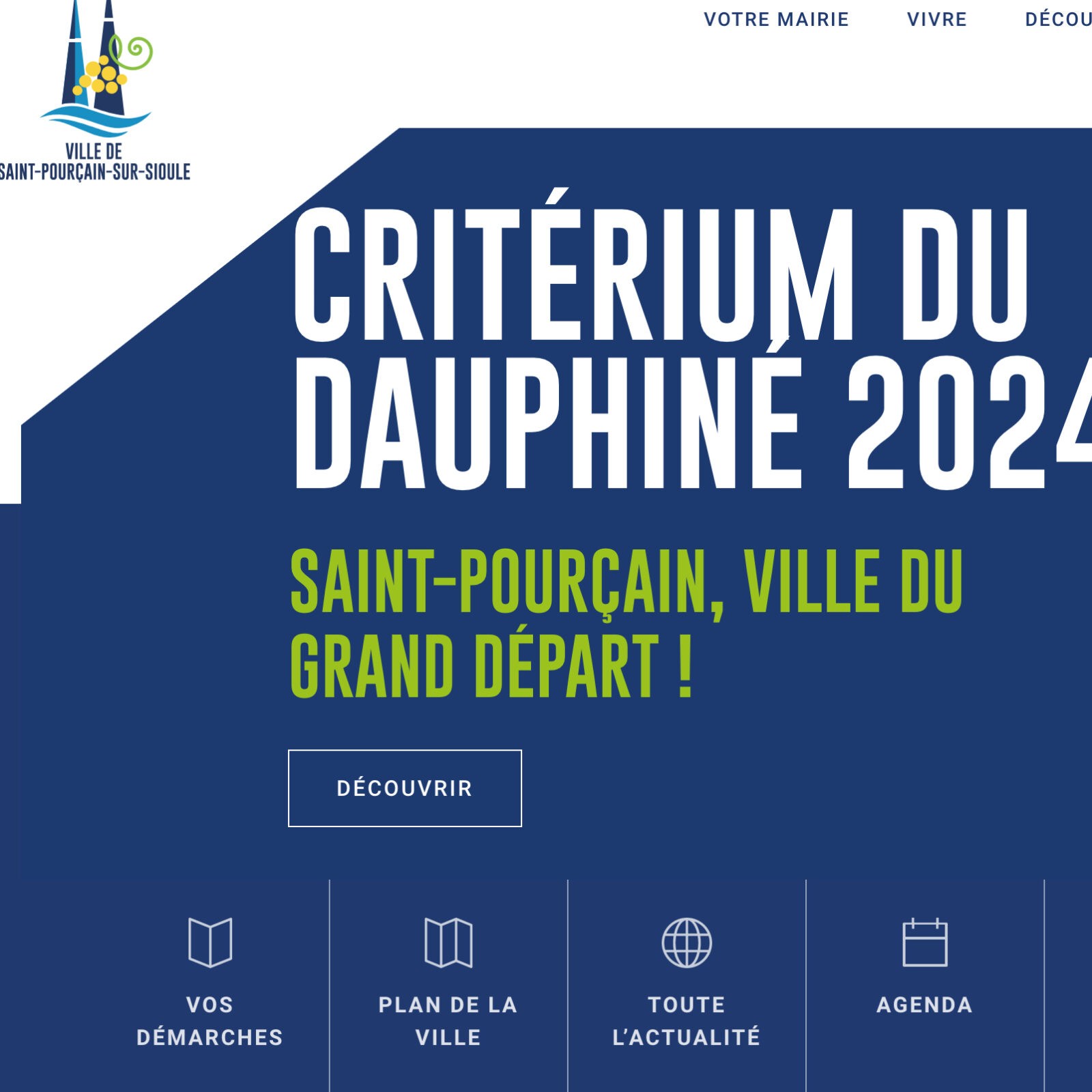 2024 Critérium du Dauphiné poster for Saint-Pourçain-sur-Sioule