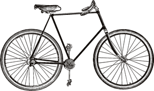 Bicycle illustration Illustrated bicycle on a transparent background